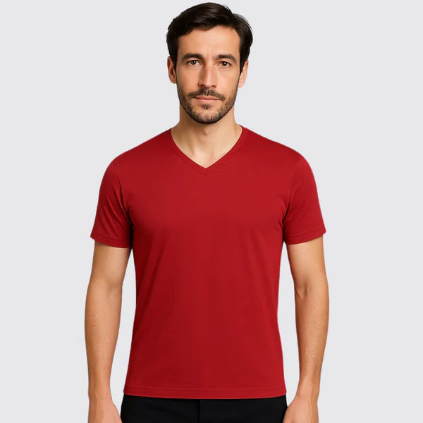 Handra™ V-Neck Tee – Cotton Rich