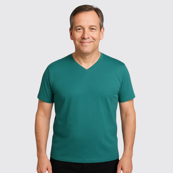 Handra™ V-Neck Tee – Cotton Rich