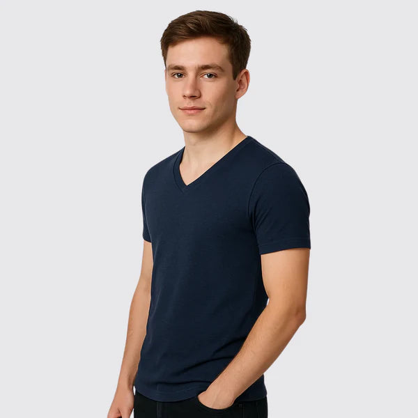 Handra™ V-Neck Tee – Cotton Rich