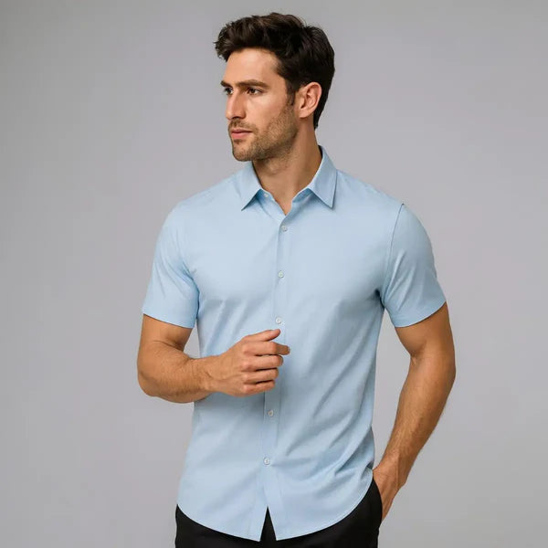 Handra™ Non-Iron Short-Sleeve Shirt – Slim Fit