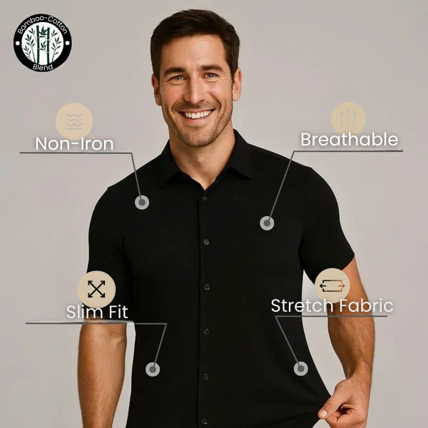 Handra™ Non-Iron Short-Sleeve Shirt – Slim Fit