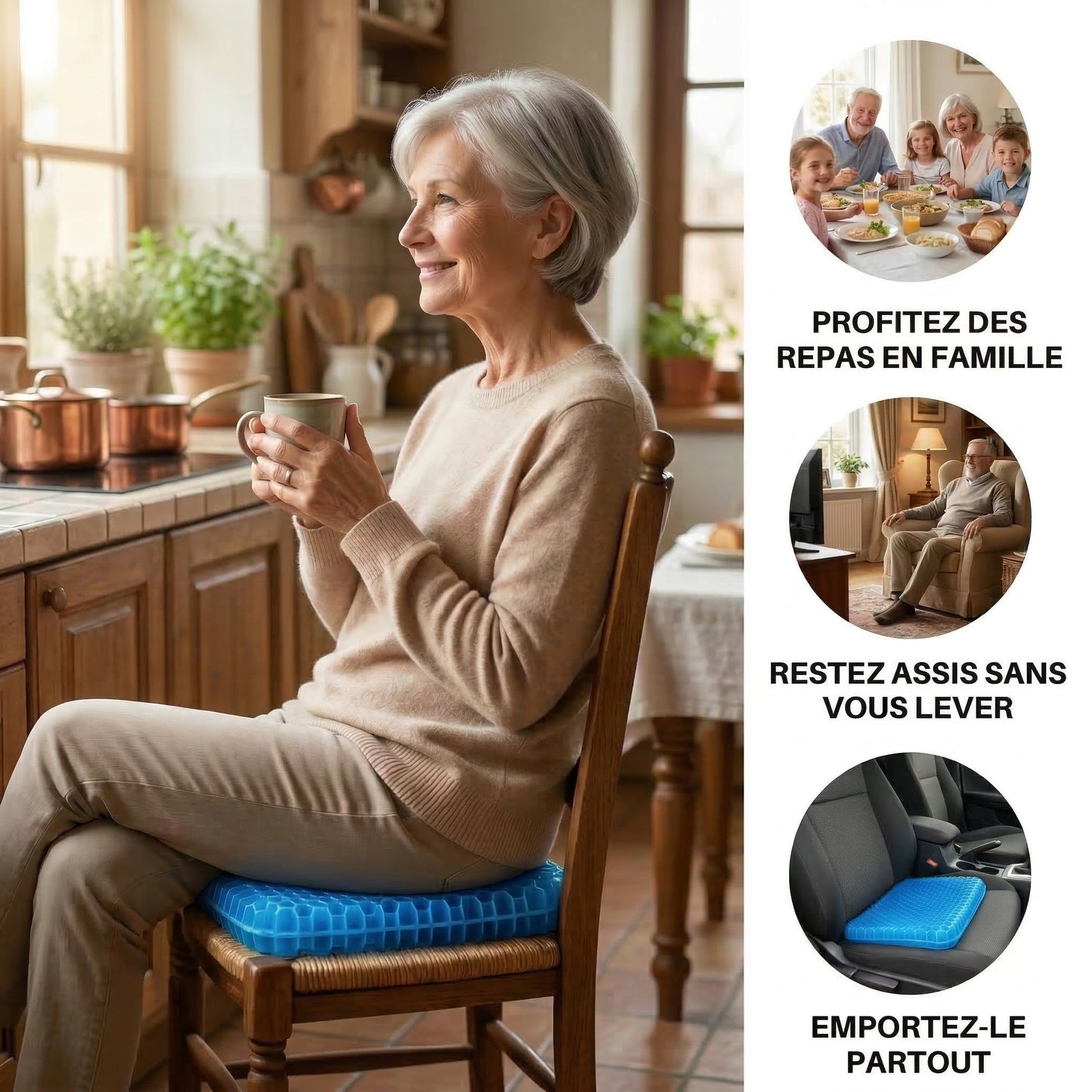 Apazia™ - Le coussin qui apaise la douleur assise