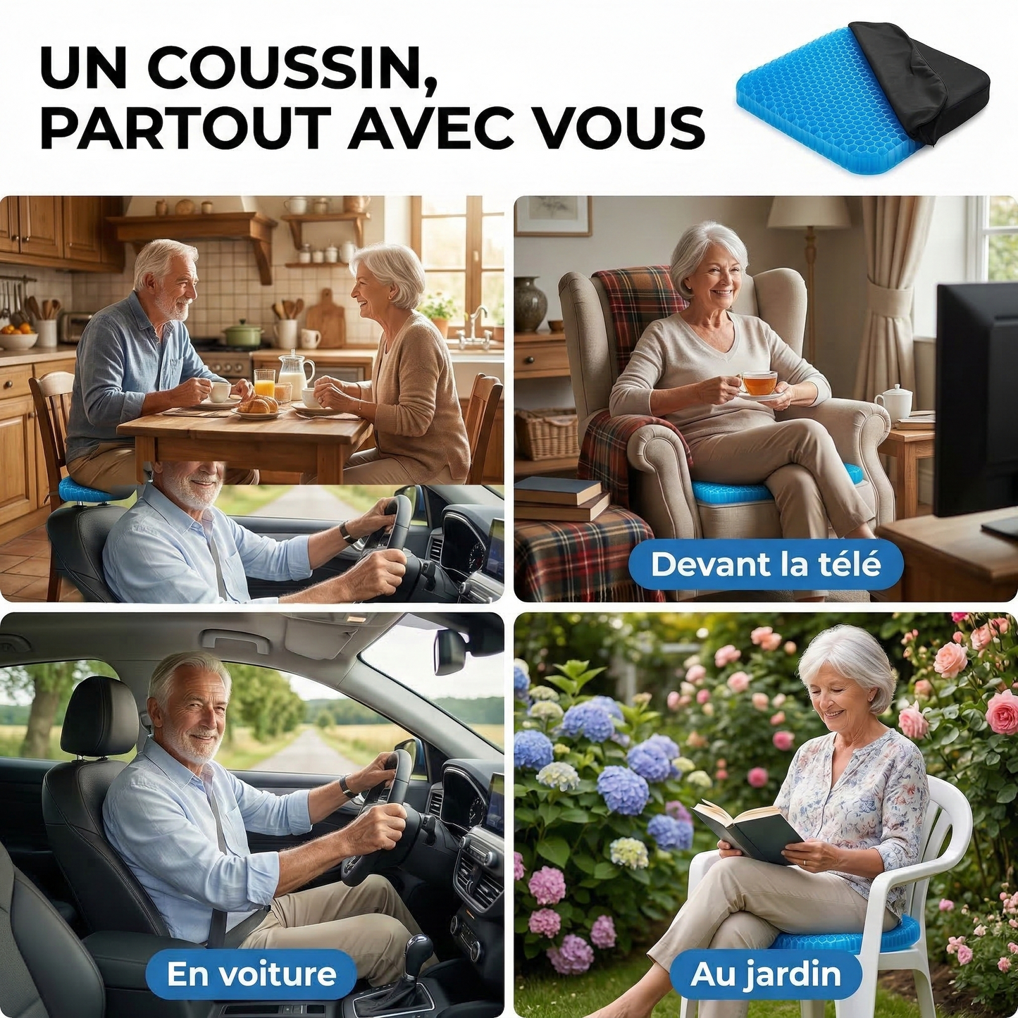 Apazia™ - Le coussin qui apaise la douleur assise