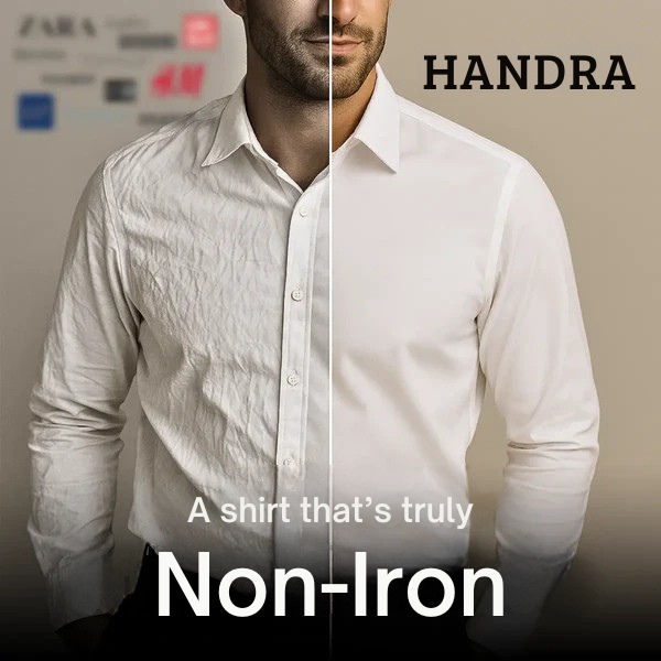Handra™ Non-Iron Shirt – Slim Fit, Cotton-Rich